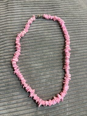 12-Pink Chip Bead Necklace - Women's Jewelry
